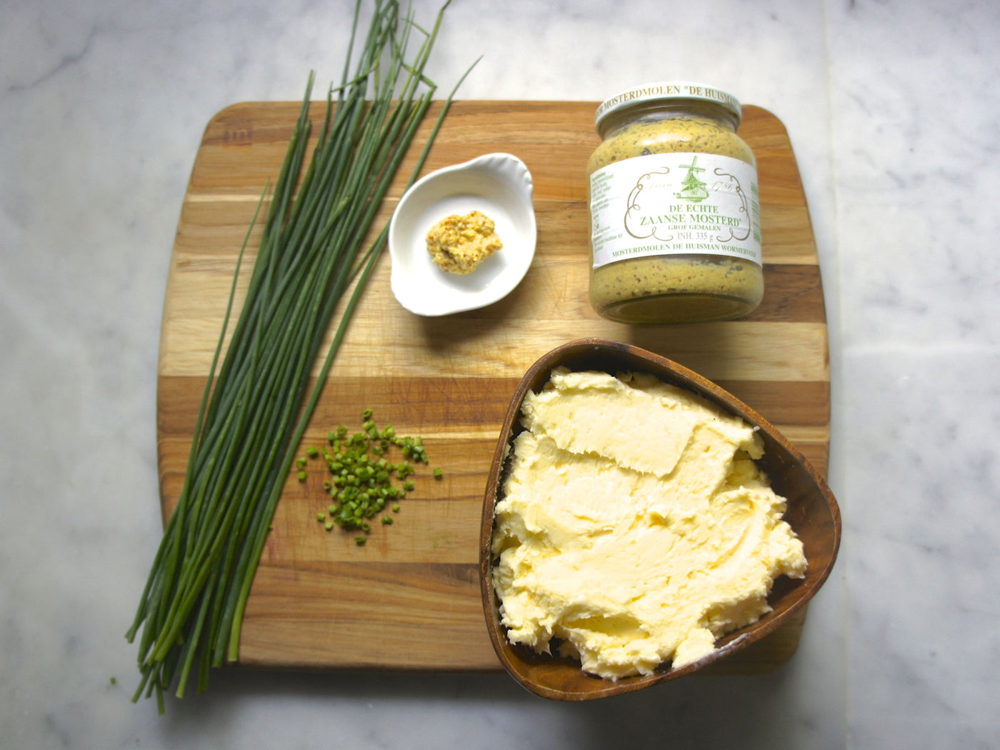 Grainy Mustard Chive Butter